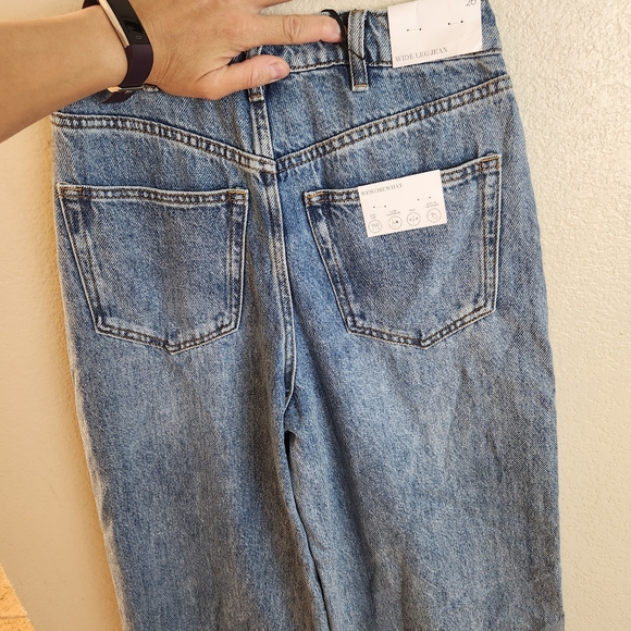WeWoreWhat High Rise Wide Leg Jeans NEW Size 26 - Picture 7 of 11